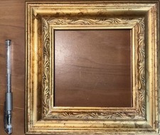 CORNICE DORATA IN LEGNO DORATO ORO 20,5x20,5 cm