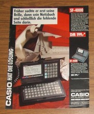 Rara Pubblicità Vintage CASIO
