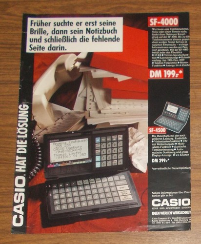 Rara pubblicità vintage casio - rara,