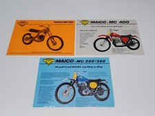 MAICO MC 400 - MC 250/260 - MC 125 3 DEPLIANT BROCHURE PROSPEKT MOTO (R24)