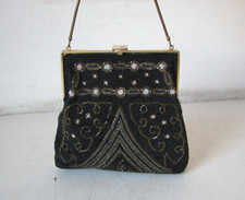 PICCOLA BORSA  DA SERA CON PERLINE  ANNI 50