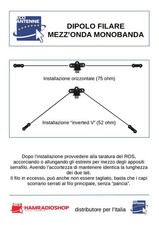 MONODIP-160 Dipolo filare 1/2