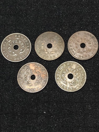 Raro un penny - x, rhodesia