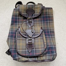 Zaino Barbour zaino classico tartan tela e pelle unisex