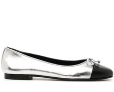 TORY BURCH METALLIC CAP-TOE