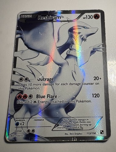 Reshiram holo - reshiram, full