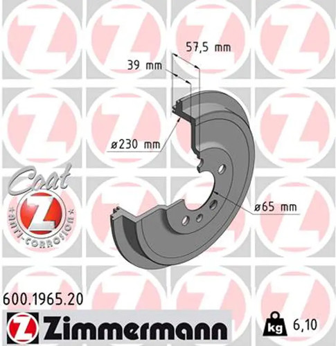 Freno tamburo zimmermann - freno,