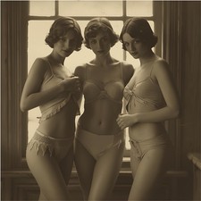 Tre donne vintage retrò foto