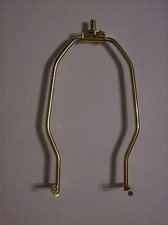 6" TALL BRASS PLATED CUP HARP