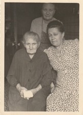 B1 -   Foto Photo Fotografia Anni 40 - Trio Donne Anziane