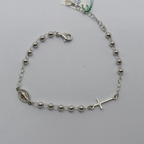 Bracciale rosario argento - rosario, in