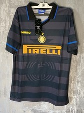 Maglia Maglia Calcio Inter Milan 1997/98 Terza Replica Retro Rara M
