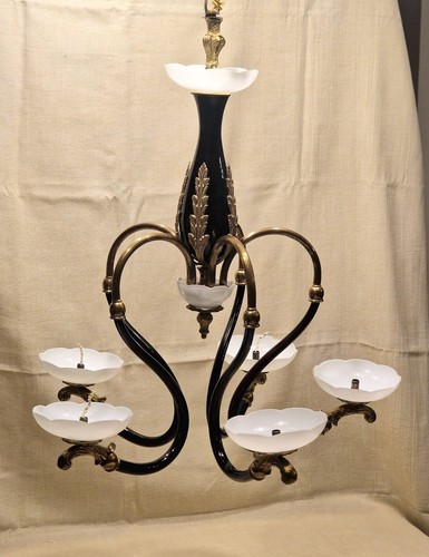 Lampadario art nouveau - nouveau, vetro