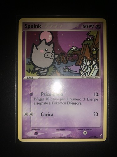 Carta pokémon spoink 100 - spoink, 62/100