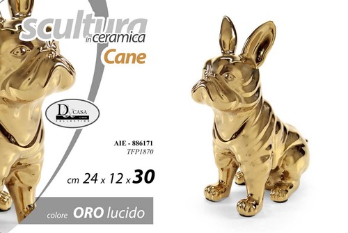 Cane bulldog francese ceramica - cane,
