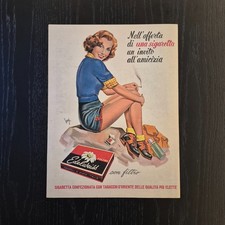 1954 #4 Sigarette - Original AD Advertising 26x33 Pubblicità Vintage