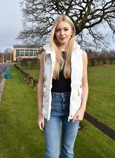 Gilet/scaldacorpo donna beige