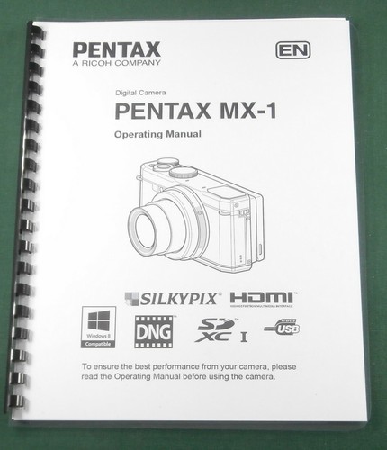 Pentax manuale operativo - mx-1,