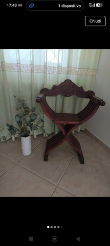 Sedia savonarola vintage - vintage, in