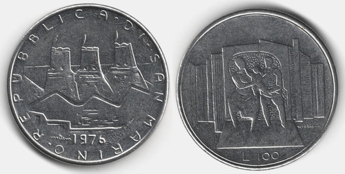 San marino 100 - san, lire,
