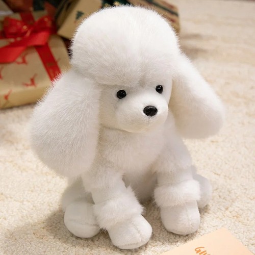 Peluche cane barboncino - , bianco