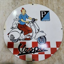 INSEGNA SMALTATA PORCELLANA