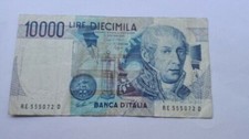  Banconota da 10000 lire,Repubblica Italiana.            Tgs ,francobolli