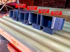 Kit 4 pezzi Connettori travi in legno con inclinazione, giunti per pergole 9x9