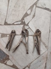 3 PINZE A SCATTO AUTOBLOCCANTI A PRESSIONE REGOLABILE (TUBI FRENI)ARTIGIANALE 