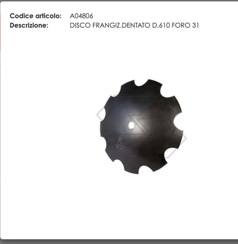 Disco frangizolle 610 - disco,