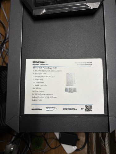 Server dell poweredge - dell, t630