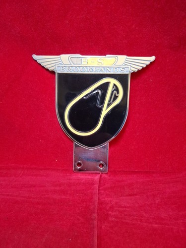 Vintage brooklands car badge - vintage,