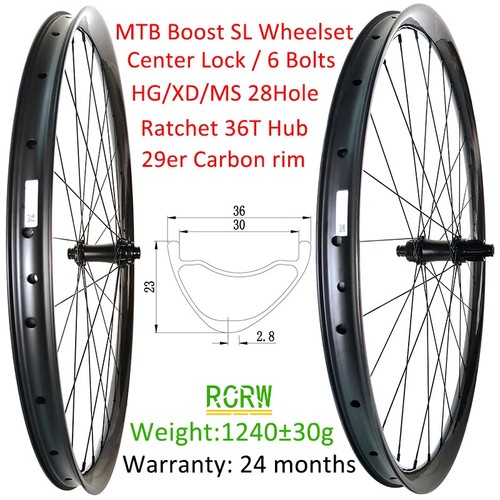 Set ruote 29er - sl, boost