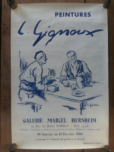 Affiche exposition gignoux - affiche, l.