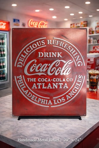 Vintage coca cola metal - “vintage,