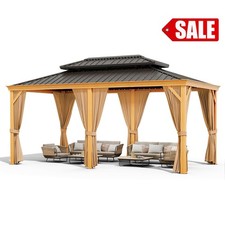 12x20 FT Hardtop Gazebo,Double