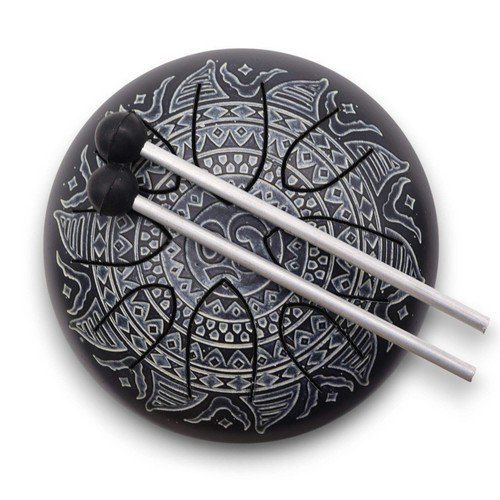 Hapi drum mandala inciso - om,