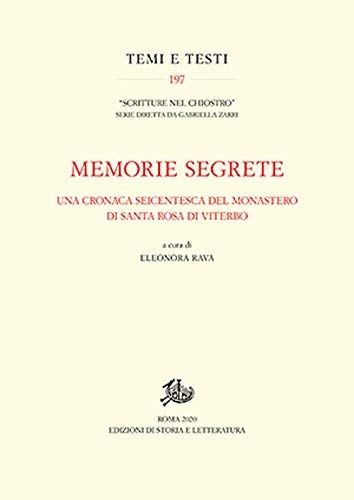 Memorie segrete una cronaca - memorie,