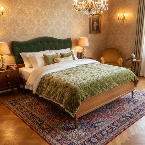 Letto matrimoniale stile deco - letto,
