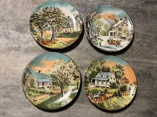 Set Piatti Vintage 4 Stagioni - Currier & Ives - Japan 