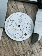 Breitling Chronomat Quartz 80350 Quadrante Crono Bianco Bi Metallo. Per Il Vecchio Modello