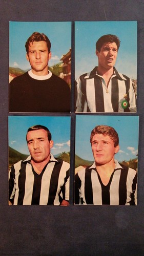 Lotto4 cartoline juventus - juventus, anni