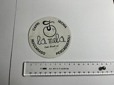 ADESIVO STICKER AUTOCOLLANT LA MELA DISCOTECA CAPRI-ISCHIA-ROCCARASO ANNI 70