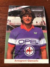Giancarlo Antognoni Fiorentina Opel cartolina 
