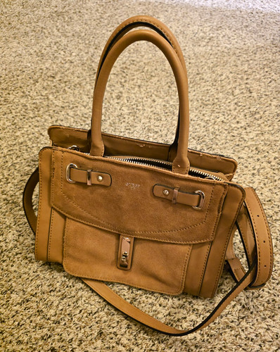 Borsa guess marrone manico - guess,