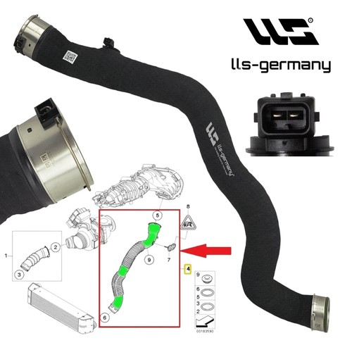 Tubo turbo intercooler per bmw - intercooler,