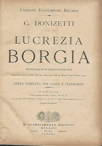 Lucrezia borgia opera - lucrezia,
