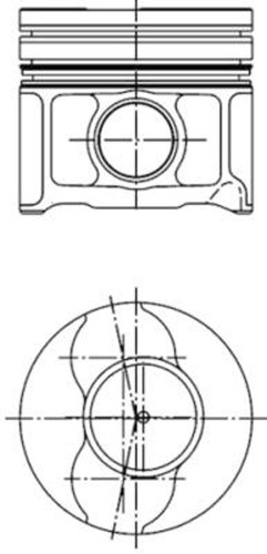Pistone kolbenschmidt 41795620 - pistone,