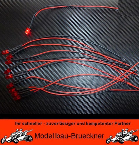 Pezzi led 3mm rosso - 3mm, 12
