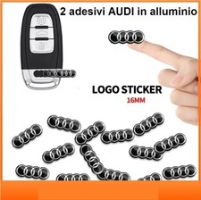 2 adesivi AUDI  16. mm stemma